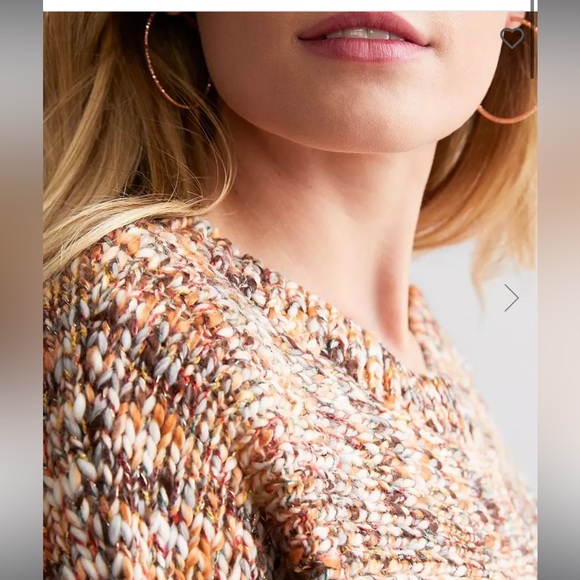 COCO + JAIMESON Metallic Marled Sweater NWT - Picture 3 of 8